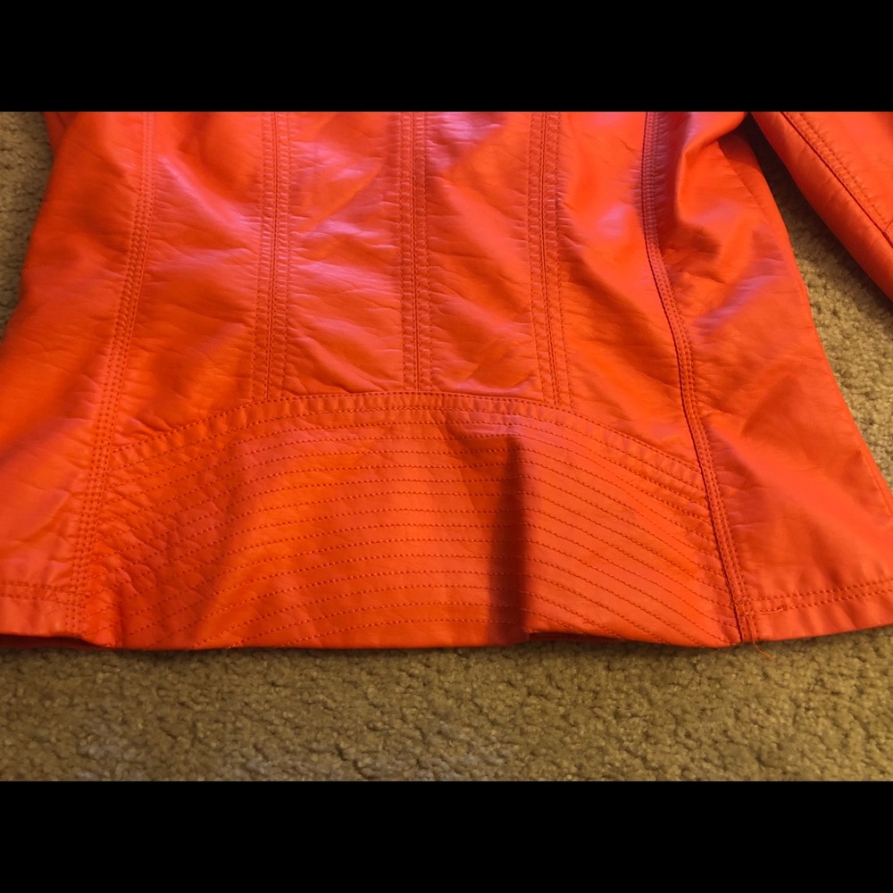 Luii Small Polyurethane Orange Jacket - image 5